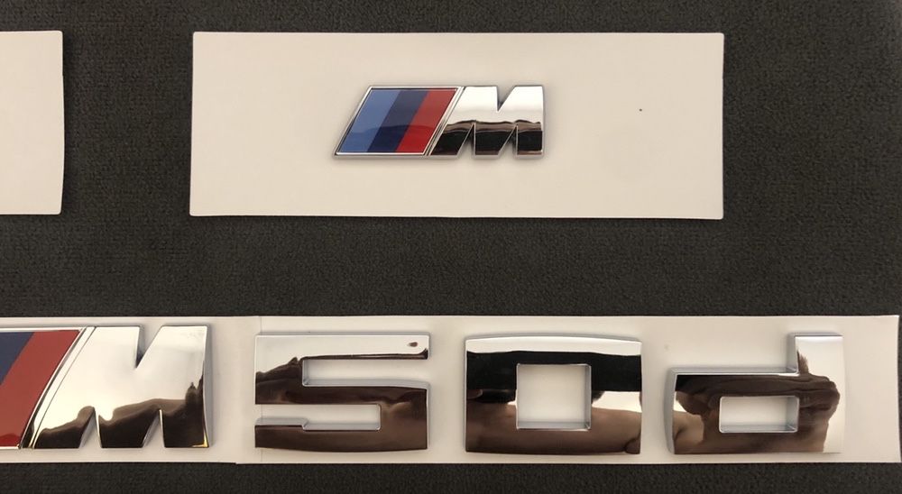Emblema BMW Stema Cifre crom Aripa Xdrive X5M50D X5 X6 e70 e53 f15 g05