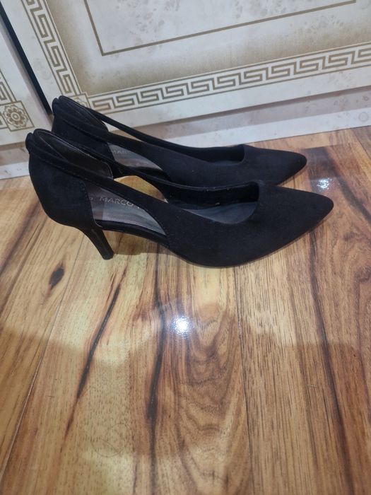 Pantofi din piele naturala Marco Tozzi masura 39