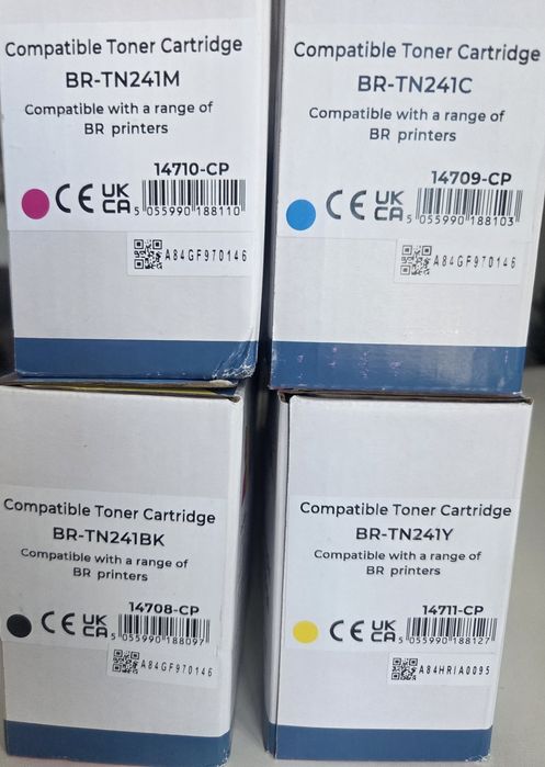 Тонери (BR-TN241*) за цветен принтер Brother
