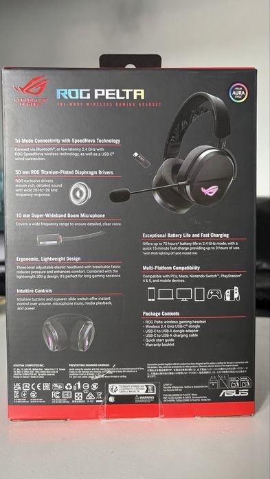 Casti Gaming Asus Rog Pelta Wireless