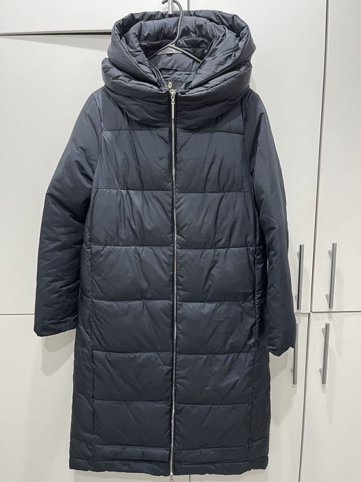 Пуховик зимний синий