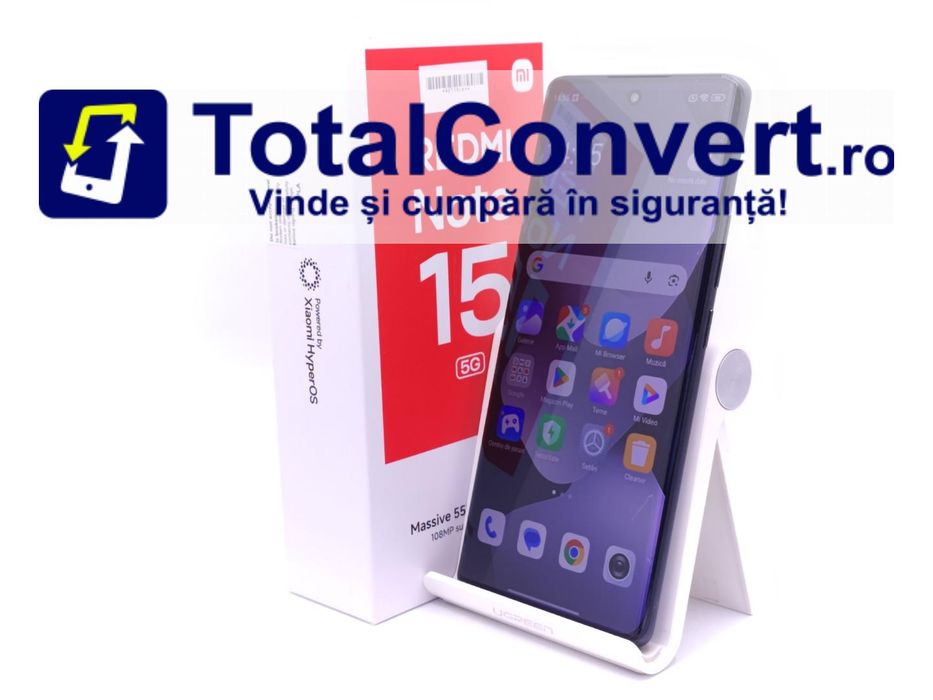 Xiaomi Redmi Note 15 5G 256GB Black 8GB, Garantie 24 luni | #D92119