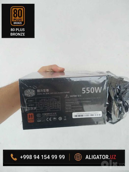 Blokpitaniya Cooler Master 80 plus bronze 550watt, 650watt. PL650D