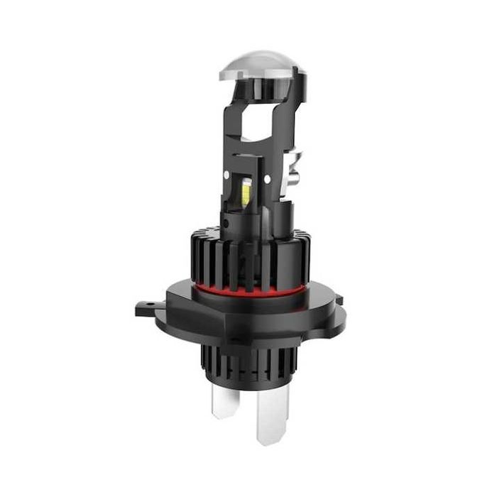 Комплект LED крушки фар с лупа H4 LED 280w 12V 6500k 300% яркост