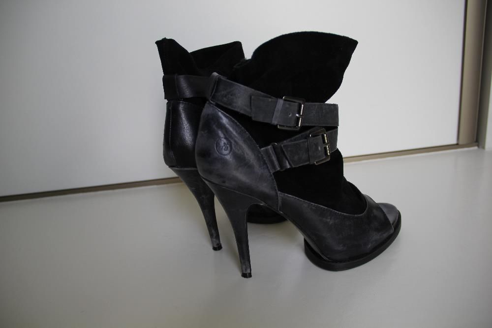 Botine Piele Bronx gen Maison Margiela, toc 10cm, mar.39