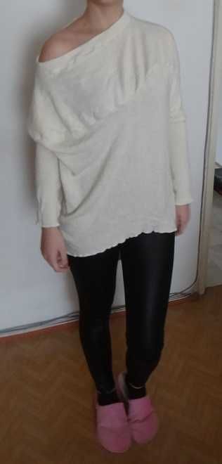 Нова плетена туника бледо жълта