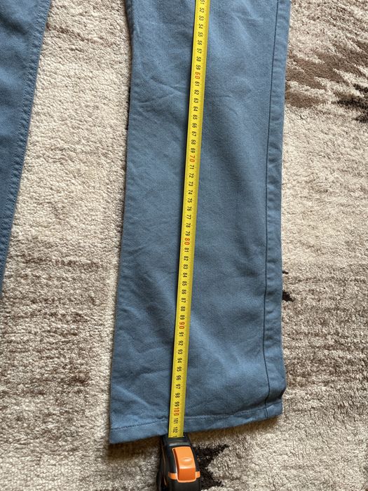 Pantalon barbati Dunhill London din lana si bumbac Made in Italy marimea 48R albastru premium