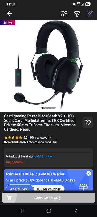 Razer blackshark v2 + usb soundcard