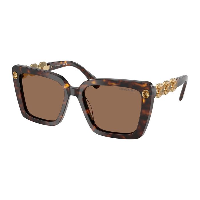 Swarovski SK6032 100273 Havana - Women's Sunglasses 55mm