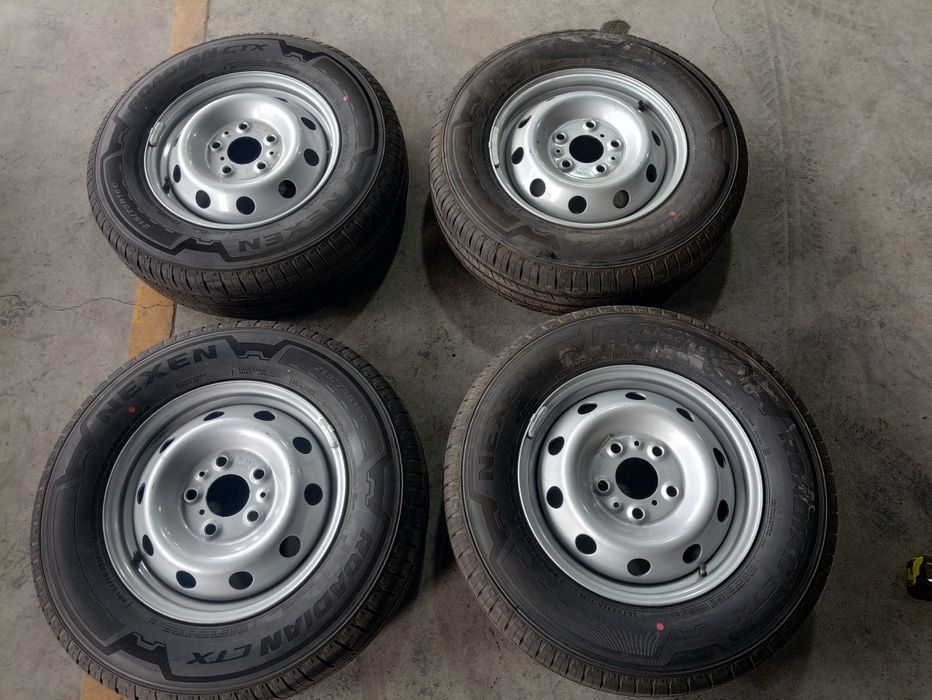 4 jante R16 compatibile Fiat Ducato echipate Nexen 215/75 R16C dot5023