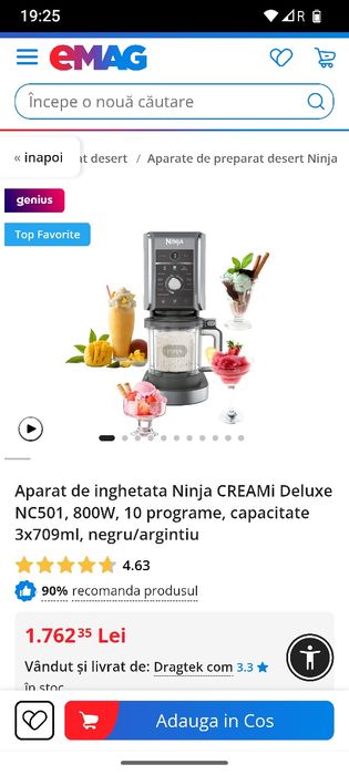 Aparat pt înghețată/ slushi Ninja