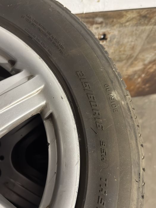 Продам резину летнию с дисками на R16, 5/112.