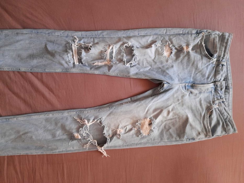 H&M мъжки дънки светъл деним