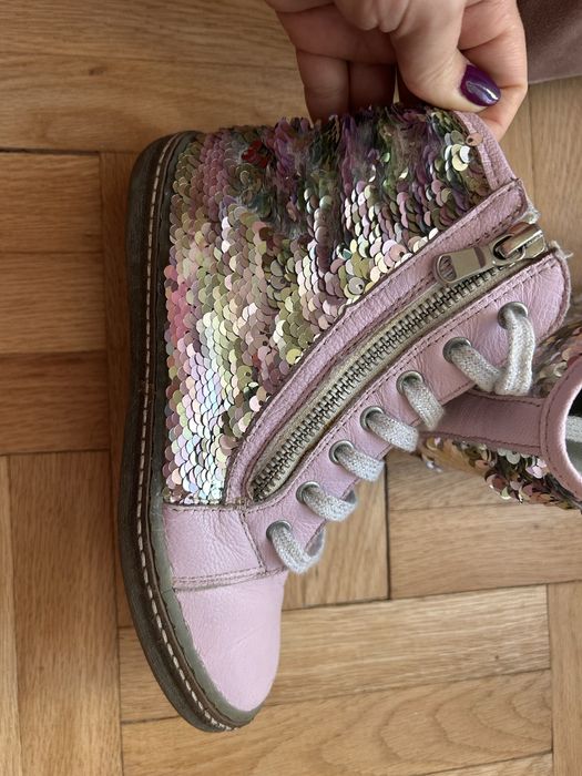 Боти за момиче,естествена кожа размер 31