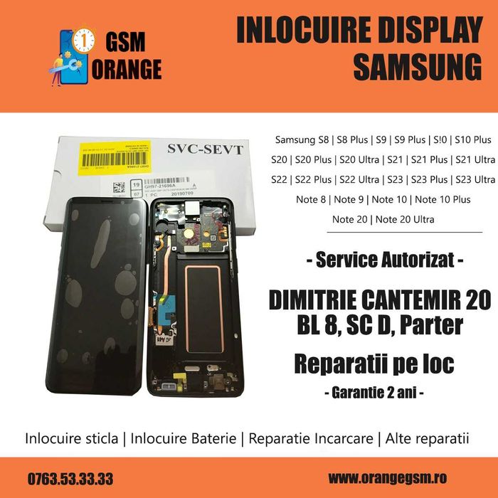 Display Samsung S8 S9 ca Nou ORIGINAL Montaj pe loc Garantie