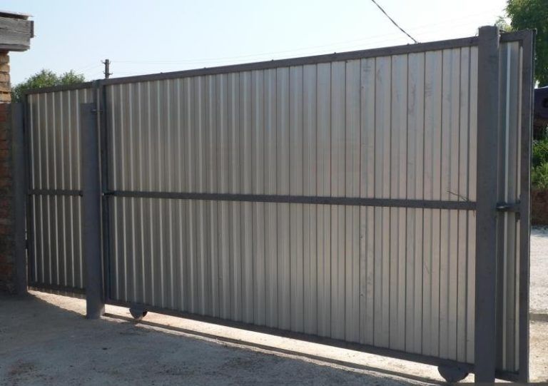 Откатные ворота, заборы, ограждения