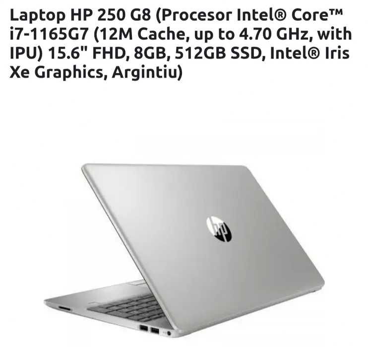 Laptop HP 250 G8 i7-1165G7,ca NOU