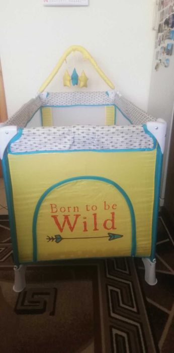 Сгъваема бебешка кошара с матрак