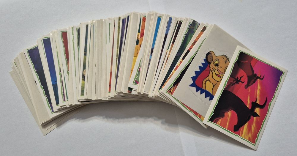 Set complet 232 stickere Album Panini The Lion King 1994