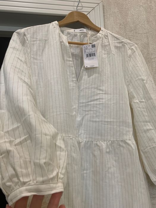 Льняное платье Mango