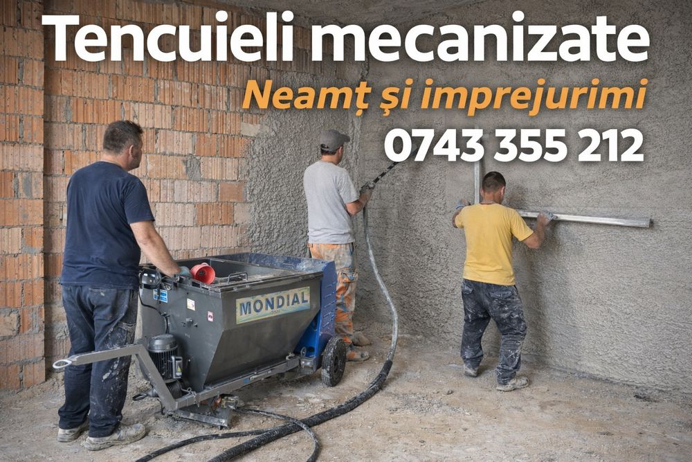 Tencuiala mecanizata case – Neamț și împrejurimi