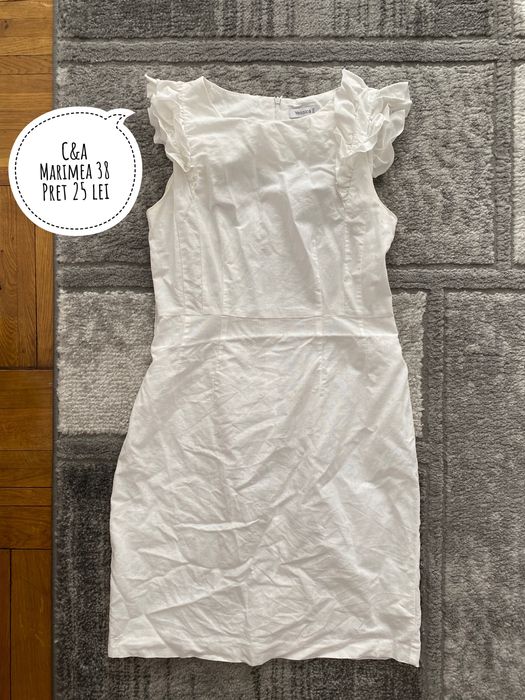 Rochie alba C&A mărimea 38 M