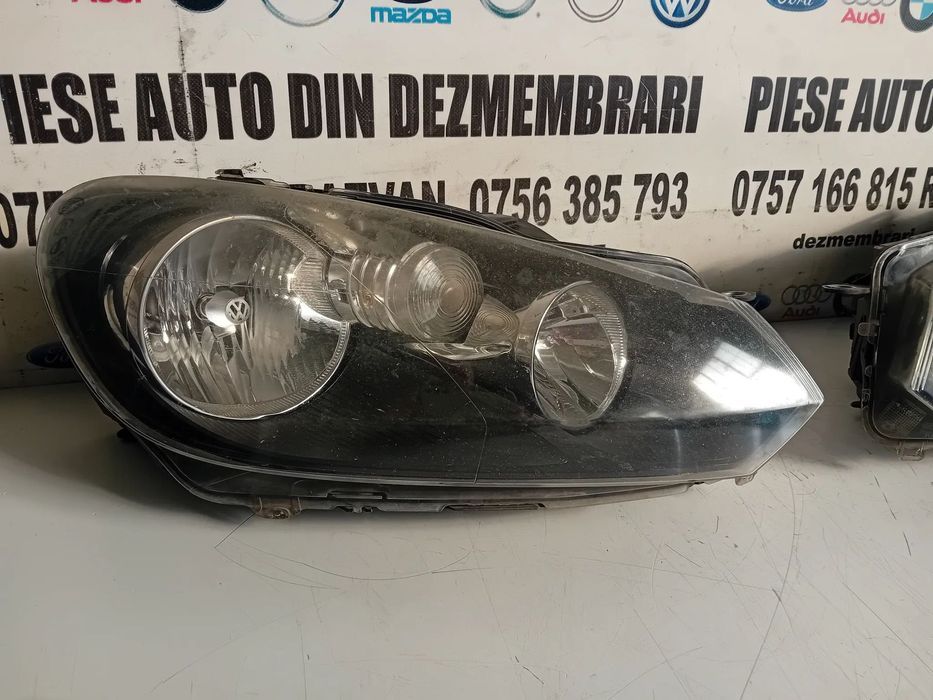 Faruri Far Stanga Dreapta Halogen Vw Golf 6 VI Volan Stanga Cod 5K1941005M 5K1941006M 2008-2013
