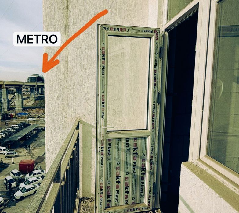 БМ Новостройка Сергели 1 бекат Коробка 1 хона 6 этаж 34кв м