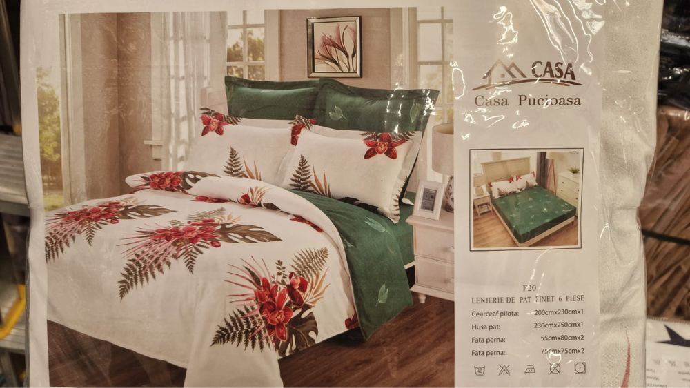 Vând Lenjerii de pat Finet Casa Pucioasa 6 piese
