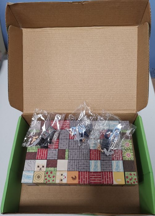 Магнити кубчета Майнкрафт Minecraft 120 броя и 3 фигури