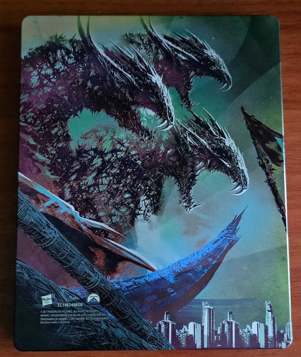 Vand steelbook Transformers - The Last Knight bluray 3D+2D, nerulat