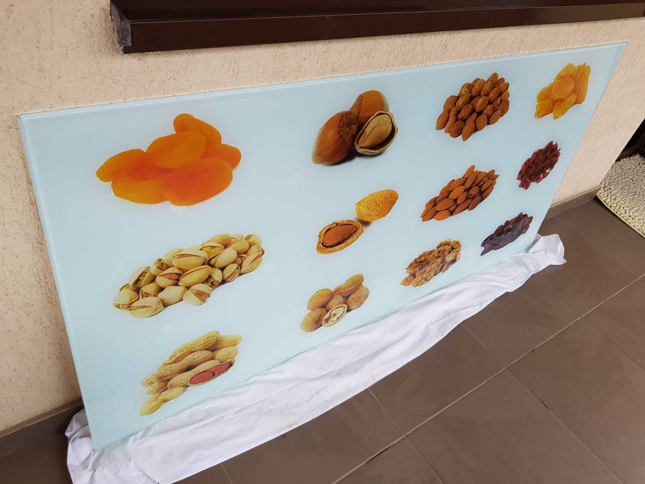 Geam ornamental protectie perete 8mm