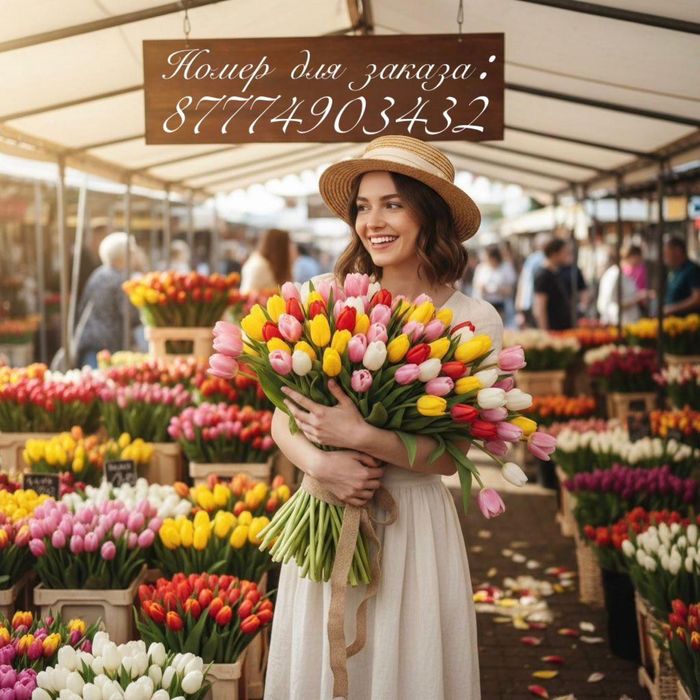 Тюльпаны в Усть-Каменогорске