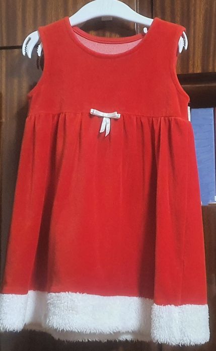 Коледна рокля червена