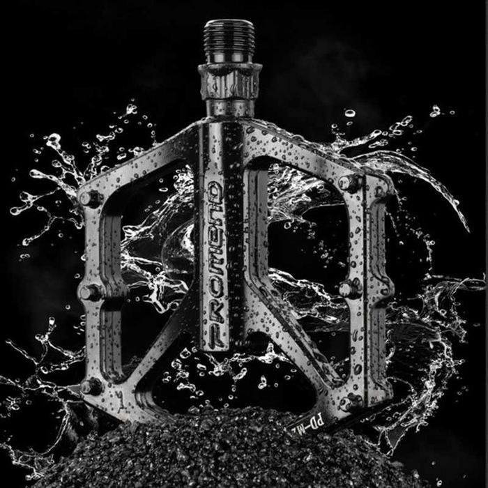 Алуминиеви педали PROMEND M29, Капсуловани лагери, Антиплъзгащи, Черни