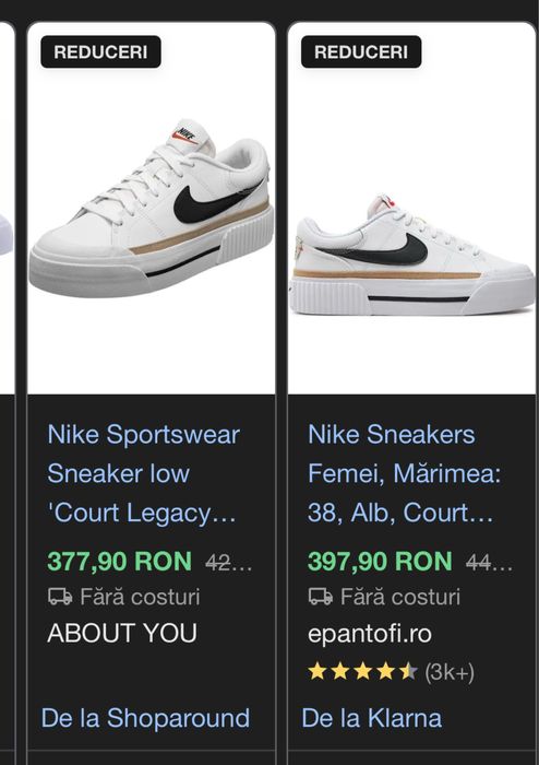 Adidași Nike ALB