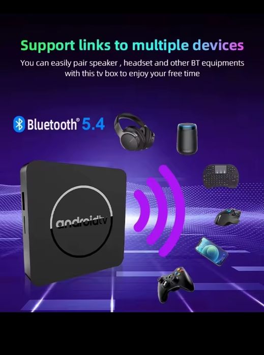 Smart Tv Box 64GB 8k dual Wi-Fi