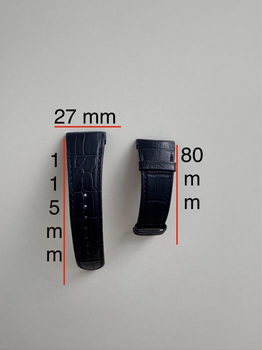 Curea Edox piele originala 27mm telescop