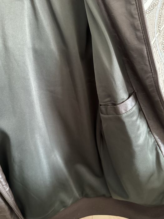 Куртка кожаная мужская размер L