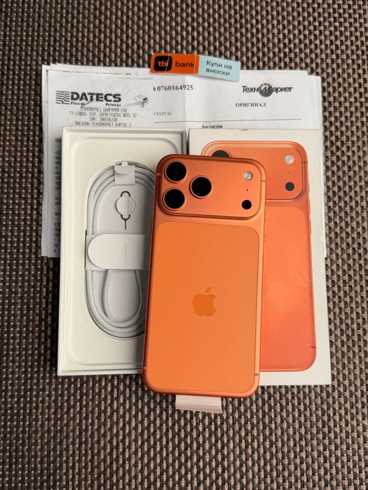 24м ГАРАНЦИЯ! iPhone 17 Pro Max Лизинг от 42€/мес Orange КАТО НОВ с опция на изплащане