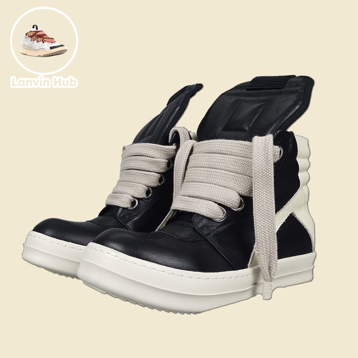 Rick Owens Geobaskets - Jumbo Lace, Black, White