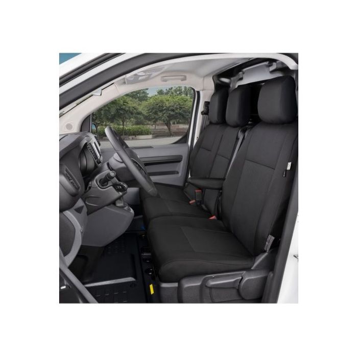 Set huse scaune auto Kegel Tailor Made Van DV1 + DV1 pentru Peugeot Expert 3, Traveller, Citroen Jumpy dupa 2016, Opel Vivaro C, Zafira Life dupa 2019, Toyota ProAce 2, ProAce Verso 2 dupa 2016, ptr scaun