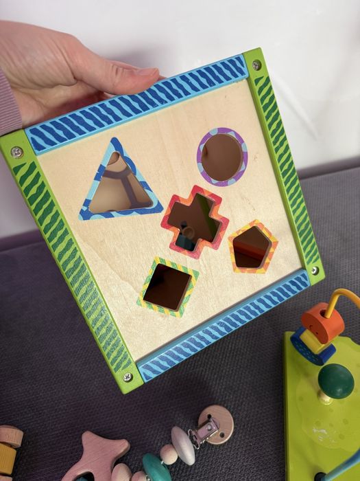 Лот дървени играчки