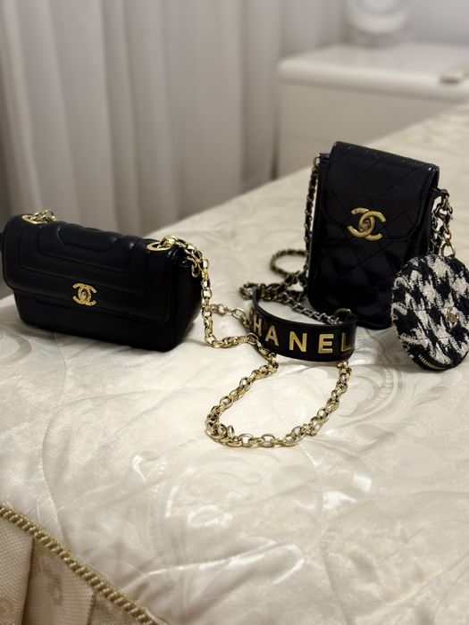 Set 3 genti Chanel off-white originale