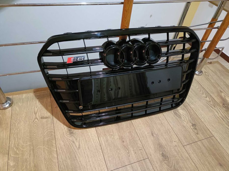 Grila bara fata audi A6 S6 fabricatie 2011 - 2014 black