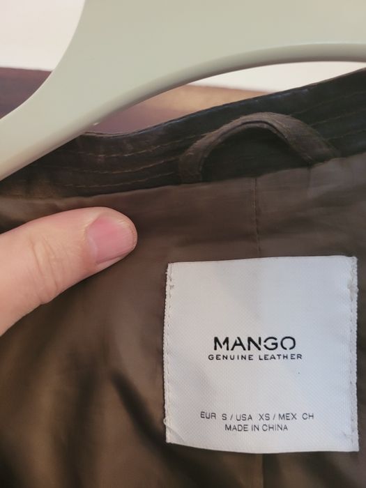 Mango geaca piele dama, măsură S