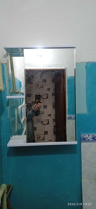 шкаф с дверцем-зеркало для ванной