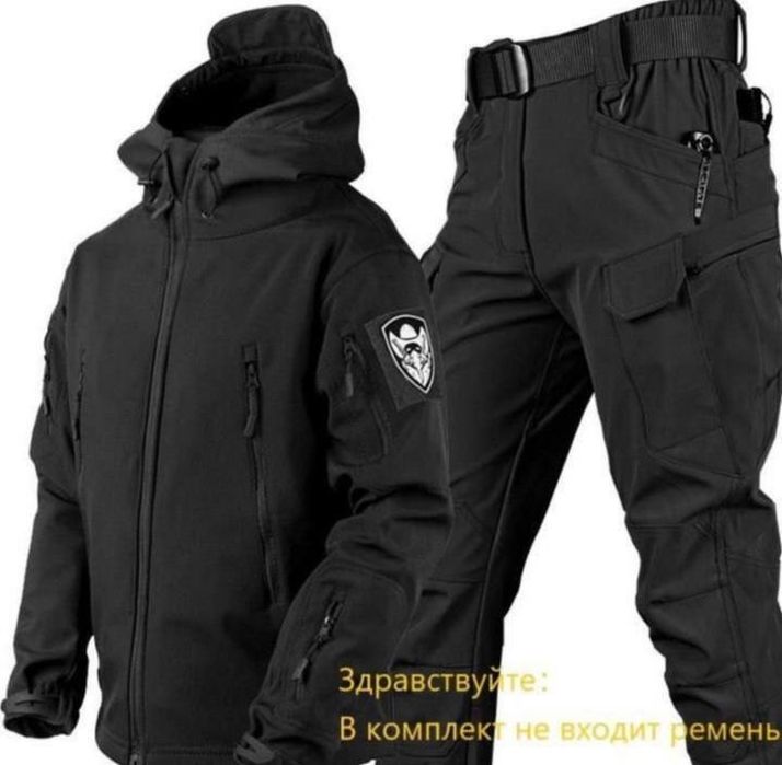 Тактический костюм с  флисом софт шел