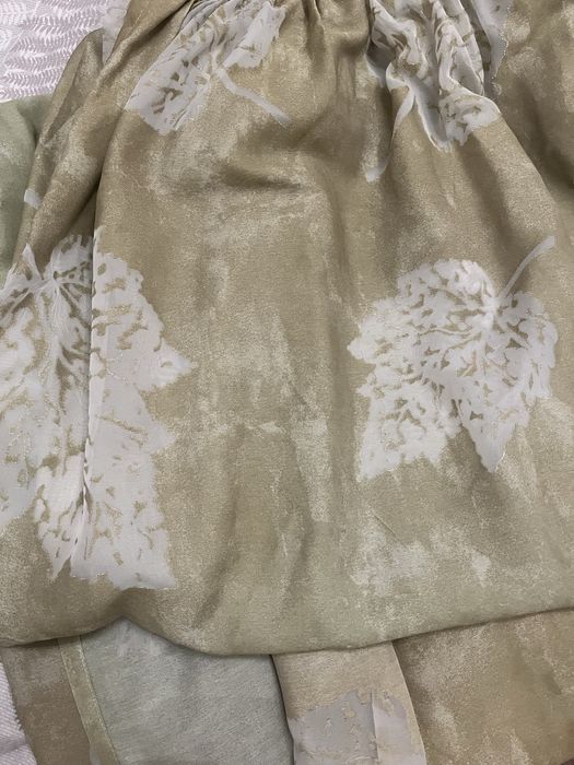 Перде 2,20 м зеленикаво-кафеникаво