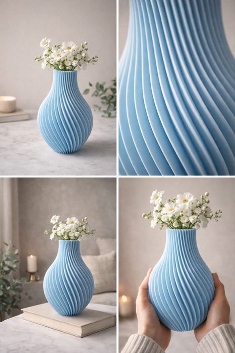 Ваза с тюльпанами 3D печать